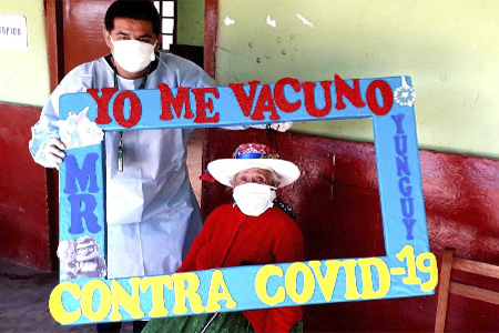 NOTA 043-Se inició la vacunación COVID-19 a los Adultos Mayores en el distrito de Ihuari